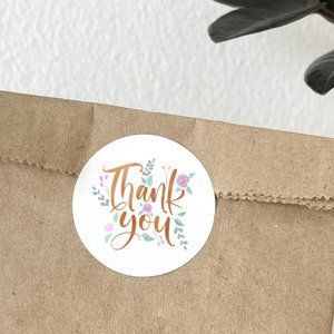 100 Pieces Thank You Sticker